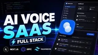 Thumbnail: Full Stack AI Voice SaaS: Next.js, tRPC, and Voice Cloning