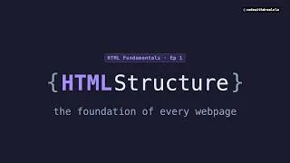 Thumbnail: HTML Structure Explained in 3 Minutes — Every Beginner Needs This