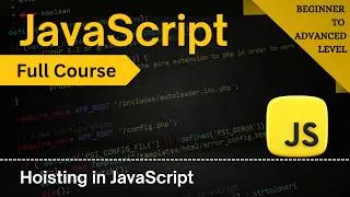 Thumbnail: JavaScript Hoisting Explained 🔥 | var, let, const & Functions | JavaScript Full Course 2026