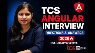 Thumbnail: TCS Angular Interview Ques & Ans 2026 | Most Asked Angular Interview Ques | Freshers & Experienced
