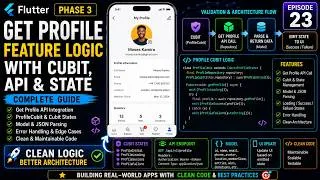 Thumbnail: Phase 3: Production-Ready App | Episode 23 | Profile Feature Logic, API Integration & Debugging