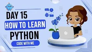 Thumbnail: Day 15 of how to learn python