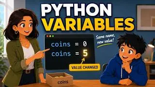 Thumbnail: Python Variables Explained in 60 Seconds!