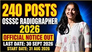 Thumbnail: OSSSC Radiographer Recruitment 2026🔥 | Eligibility, Vacancy, Exam Pattern, Apply Online