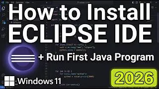 Thumbnail: Complete Eclipse IDE 2026-06 Setup for Java Beginners | 2026 Tutorial