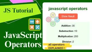 Thumbnail: JavaScript Operators EXPLAINED! | DON'T IGNORE...