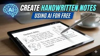 Thumbnail: Create Handwritten Notes for Free Using Gemini AI Nano Banana | Step-by-Step Tutorial