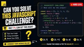 Thumbnail: 99% Get This JavaScript Question Wrong! 🤯 Can You Solve It? | Hard JS Challenge