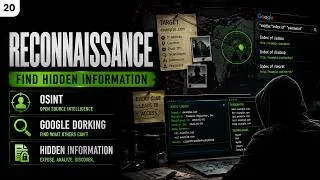 Thumbnail: How Hackers Gather Information 🔥 OSINT, Google Dorks & Reconnaissance Explained