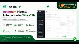 Thumbnail: WhatsCRM Instagram Automation Add-on | Auto DM Replies, AI Chatbot & Comment to DM