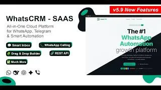 Thumbnail: WhatsCRM - Chatbot, Flow Builder, API Access, WhatsApp CRM SAAS System - v5.9