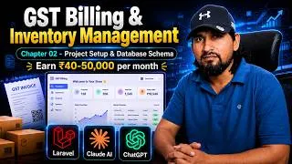 Thumbnail: Laravel 12 GST Billing Software Tutorial  | Project Setup & Database Schema | Coding Kalakar