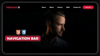 Thumbnail: Navbar Design Using HTML and CSS Only