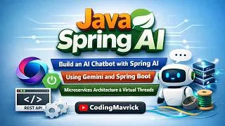 Thumbnail: How to create AI Chatbot in Java Spring AI + Gen AI | Virtual Threads | Spring Boot Project