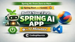 Thumbnail: How to Create a Spring AI App in 10 Minutes (Spring Boot + Gemini) | API Key from Google AI Studio