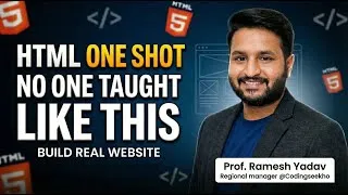 Thumbnail: HTML One Shot 🔥 Real Website Banana Seekho | Beginners to Advanced