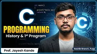 Thumbnail: C Programming in Hindi | History & First Program | Coding Seekho