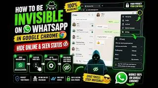 Thumbnail: How to be Invisible on WhatsApp in Google Chrome | Hide Online & Seen Status