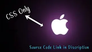 Thumbnail: Neon Animated Apple Logo, html full course, css full course, html css full course #coding #html #css
