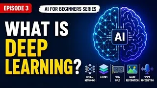 Thumbnail: What is Deep Learning? 🧠 Complete Beginner's Guide | AI Course Episode 3 (2026)