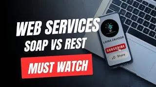 Thumbnail: Web Services | SOAP vs REST | XML vs JSON #webtechnology #ead  @CodingWithLAIBAZAHOOR 