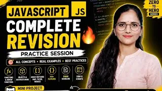 Thumbnail: JavaScript Practice & Revision  | Complete JavaScript Revision + Mini Project | Beginner to Advanced