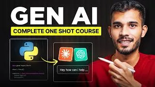 Thumbnail: Generative AI Full Course 2026 | LLMs, RAG, AI Agents & Projects | Sagar Chouksey