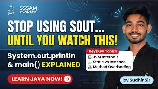 Thumbnail: 🔥 System.out.println & main() Method in Java Explained | JVM, Static, Command Line Arguments