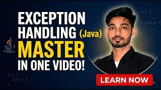 Thumbnail: Core Java Exception Handling | try-catch, Exception Hierarchy, Checked vs Unchecked & throws