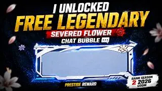 Thumbnail: I Unlocked FREE Legendary SEVERED FLOWER Chat Bubble 😱 | CODM Rank S2 2026