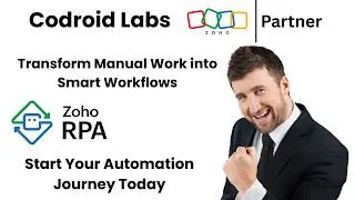 Thumbnail: Automate the Last Mile of Zoho Implementations with Zoho RPA | Codroid Labs