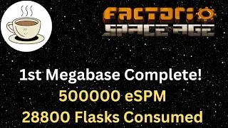 Thumbnail: Factorio Space Age - 1st Megabase - 92 - 500,000 Effective SPM, 28800 SPM consumed for all Sciences!