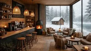 Thumbnail: Relaxing Winter Jazz for Work and Study ☕ Cozy Cabin Ambience with Soft Snowfall & Jazz Piano