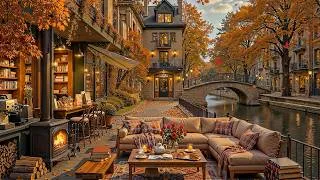 Thumbnail: Smooth Jazz Instrumental Music at Cozy Fall Coffee Shop Ambience 🍂 Autumn Falling Leaves for Study