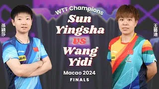 Thumbnail: FULL | Sun Yingsha vs Wang Yidi (Finals, WTT Champions Macao 2024)