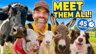 Thumbnail: Learn About Real Farm Animals With Farmer Jason 🐮 Farm Animals For Toddlers & Preschoolers