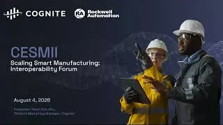 Thumbnail: Cognite x Rockwell Demo at CESMII