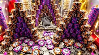 Thumbnail: 1 Quarter challenge high limit coin push