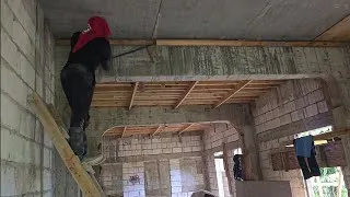 Thumbnail: Project X || tiling bathroom walls 1st floor || pulling down decking 2nd floor || 3rd going floor ⬆️