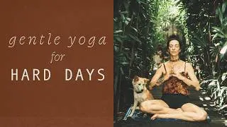 Thumbnail: Gentle Yoga for Hard Days + Anxiety - Seated Morning Flow