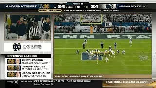 Thumbnail: Notre Dame Game Winning Field Goal vs. Penn State (ND Radio Call - Extended Version) | 2024-25 CFP