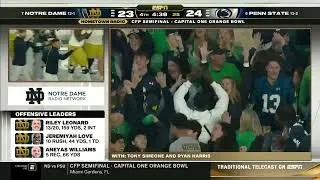 Thumbnail: Jaden Greathouse Touchdown Reception vs. Penn State (Notre Dame Radio Call) | 2024-25 CFP