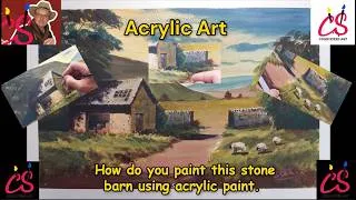 Thumbnail: Colinsteedart. Acrylic Art. How to paint a landscape using acrylic paints.