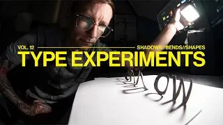 Thumbnail: Pushing Type with Shadow, Distortion & Shape | Typography Experiments Vol.12