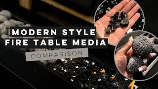 Thumbnail: Reflective Fire Glass Vs Lava Rock Comparison | Modern Fire Table Media