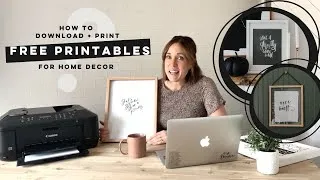 Thumbnail: How To Print Free Printables | Download + Decorate your Home for Free!