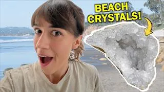Thumbnail: Finding Beach Crystals and Making a Fairy House For My Daughter