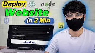 Thumbnail: ⚡ Free Deploy Full-Stack Website (Frontend + Backend) in Minutes! #webdevelopment