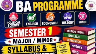 Thumbnail: BA Programme Semester 1 🔥 Major/Minor Syllabus & Important Chapters | DU SOL 2026