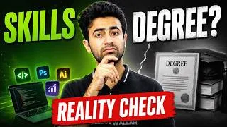 Thumbnail: Skill vs  Degree !! What is Important in 2026 ?